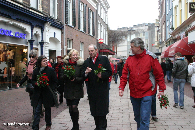 René Vriezen 2011-02-12 #0241 PvdA Arnhem Land vd Markt campagne PV2011 Job Cohen zaterdag 12 februari 2011