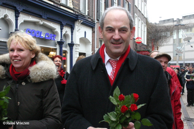 RenÃ© Vriezen 2011-02-12 #0242 PvdA Arnhem Land vd Markt campagne PV2011 Job Cohen zaterdag 12 februari 2011