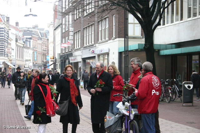 RenÃ© Vriezen 2011-02-12 #0256 PvdA Arnhem Land vd Markt campagne PV2011 Job Cohen zaterdag 12 februari 2011