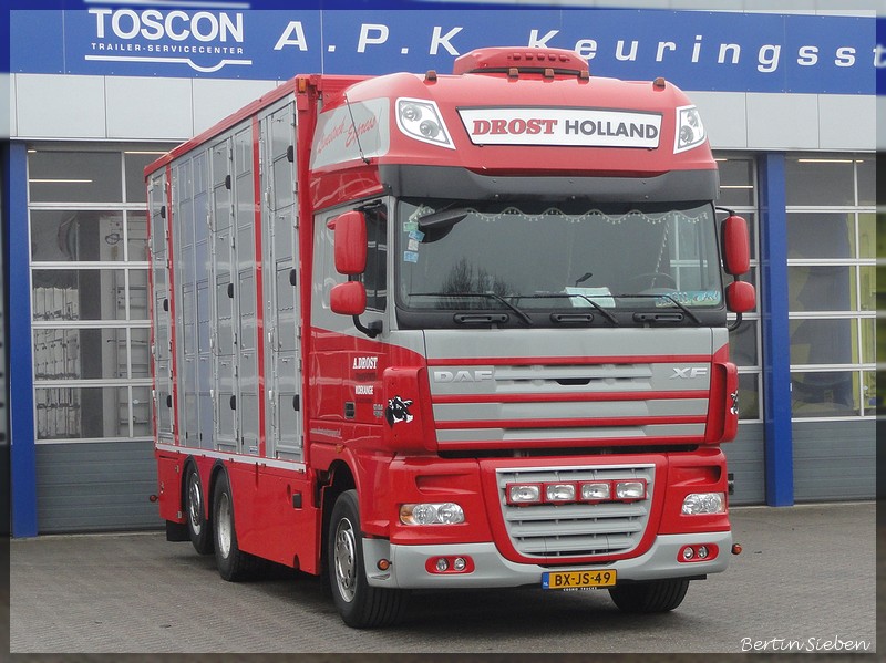 Spotten in Hoogeveen  25&26 feb 005-BorderMaker - trucks gespot in Hoogeveen