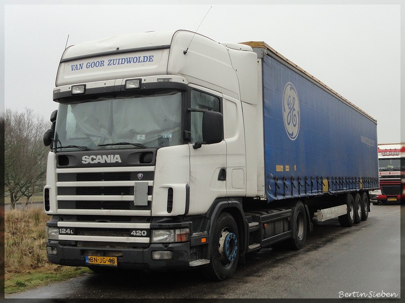 Spotten in Hoogeveen  25&26 feb 015-BorderMaker - trucks gespot in Hoogeveen