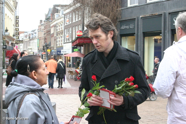 RenÃ© Vriezen 2011-02-26 #0001 PvdA Arnhem Land vd Markt campagne PV2011 zaterdag 26 februari 2011