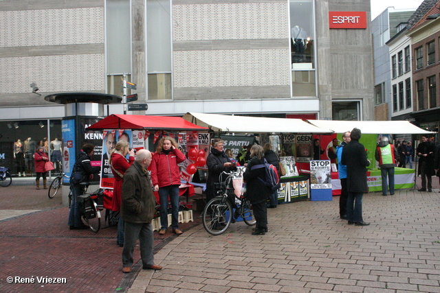 RenÃ© Vriezen 2011-02-26 #0035 PvdA Arnhem Land vd Markt campagne PV2011 zaterdag 26 februari 2011