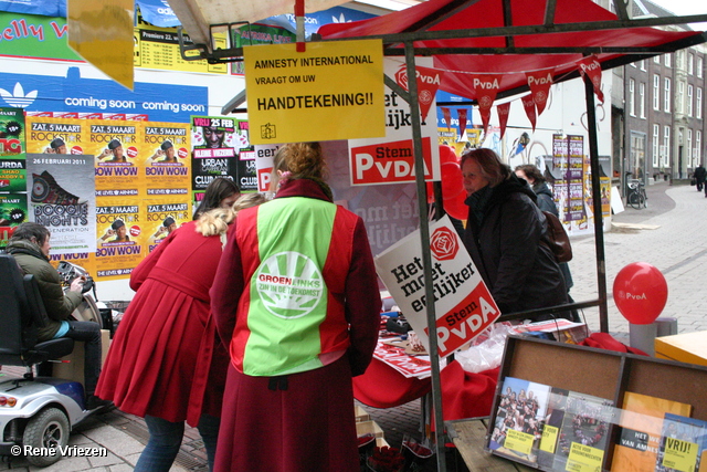 RenÃ© Vriezen 2011-02-26 #0137 PvdA Arnhem Land vd Markt campagne PV2011 zaterdag 26 februari 2011