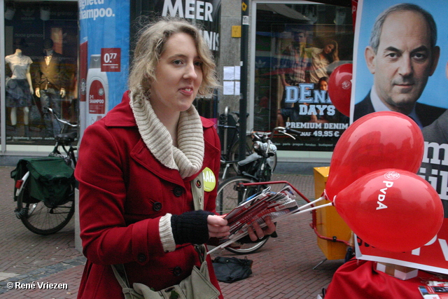 RenÃ© Vriezen 2011-02-26 #0161 PvdA Arnhem Land vd Markt campagne PV2011 zaterdag 26 februari 2011