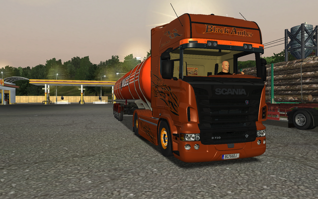 gts Scania Black Amber  ETS & GTS