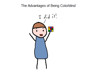 advantages of being colorblind - 