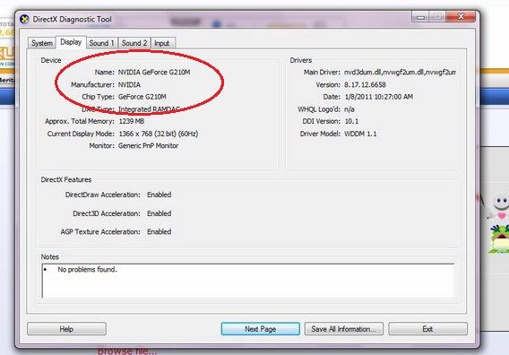 dxdiag nvidia - 