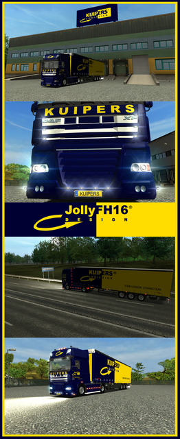 ets DAF XF KUIPERS LOGISTICS by jollyFH16 ETS COMBO'S