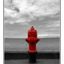 hydrant at the beach - Black & White and Sepia