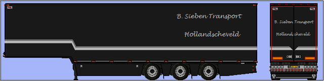 luchtvracht trailer Zwart Online Transport Manager