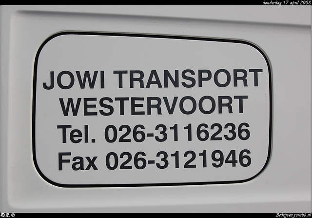 DSC 0759-border Jowi Transport - Westervoort