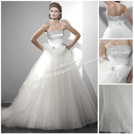 BN328-Designer-beaded-organza-Puffy-Bridal-Gown - 