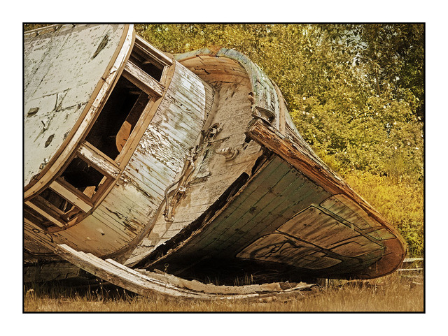 Old Tired Boat  Abandoned