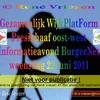 WijkPlatForm Presikhaaf oost-west Informatieavond BurgerNet woensdag 22 juni 2011