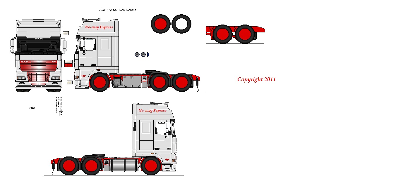 Высота дафа 105. DAF XF 105 Размеры. DAF XF 95 габариты чертеж.