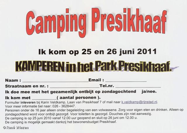 René Vriezen 2011-06-25 #0000-3 Camping Presikhaaf Park Presikhaaf Arnhem 25-26 juni 2011