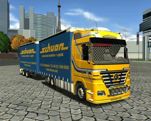 Haulin Mercedes Actros MP2 LH Schuon Combo  ETS & GTS