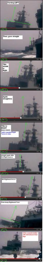PNS Hitting indian ship - 