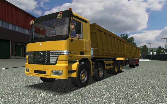 gts Mercedes Actros 4143 + Kaizer aanhanger by H@m  ETS & GTS