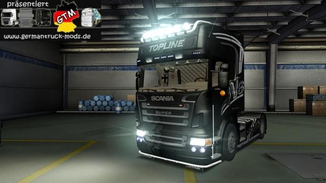 gts Scania R580 V8 Topline by trucker - dury 1  ETS & GTS