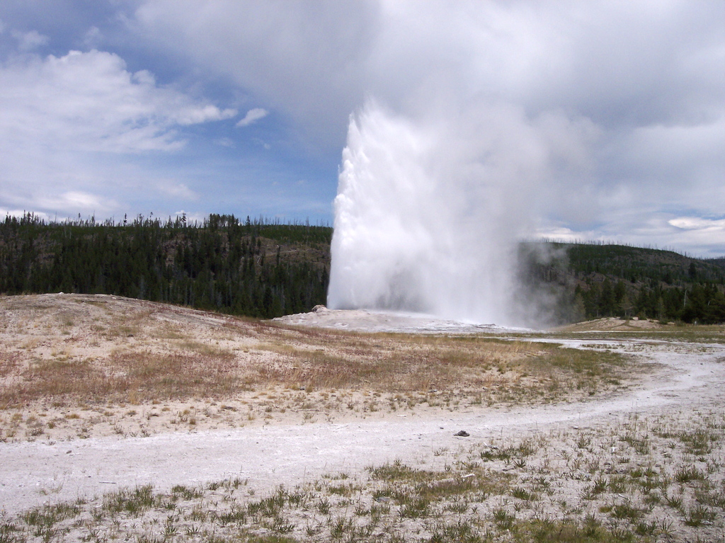 Old Faithful Geyser Yellowstone National Park - 