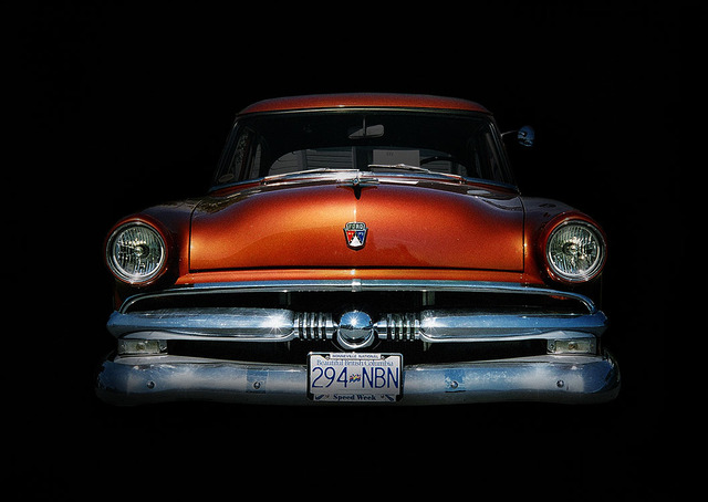Old Orange Ford -film shot Automobile