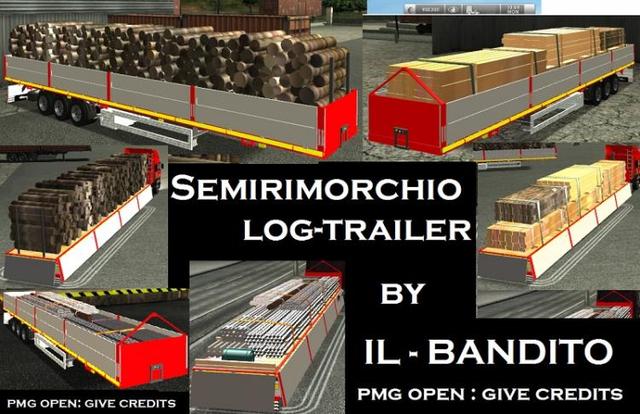 gts Semi log trailer by IL BANDITO  ETS & GTS