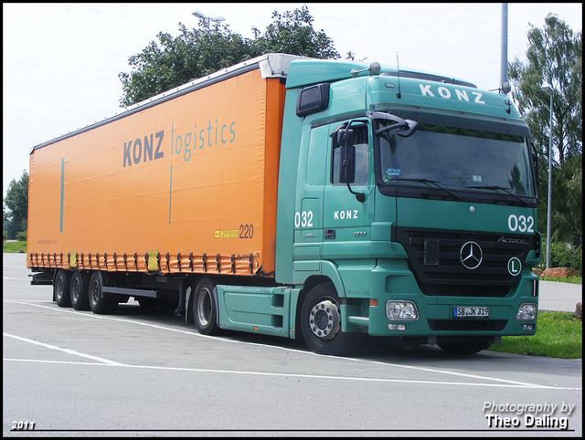 Konz Logistics -  Saarbrücken  (D)  SB JK 319 Buitenlandse Vrachtwagens   2011
