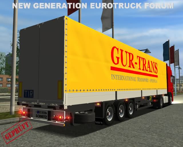 ets DAF XF 95 SSC + SCHMITZ GUR-TRANS + Interieur  ETS COMBO'S