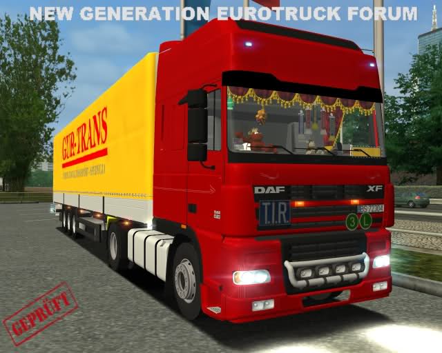 ets DAF XF 95 SSC + SCHMITZ GUR-TRANS + Interieur  ETS COMBO'S