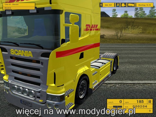 ets Scania-TopLine-DHL + Interieur Scania ETS TRUCK'S