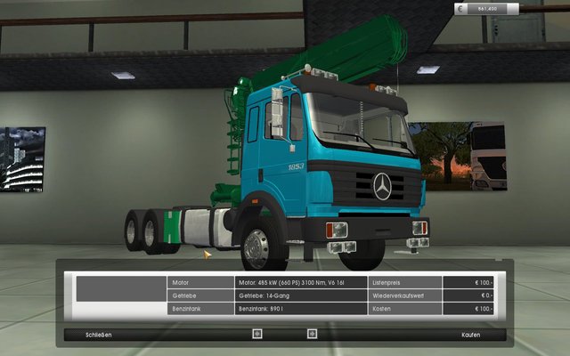 gts Mercedes-Actros 1853 6x4 +Kassbohrer trailer 2  ETS & GTS