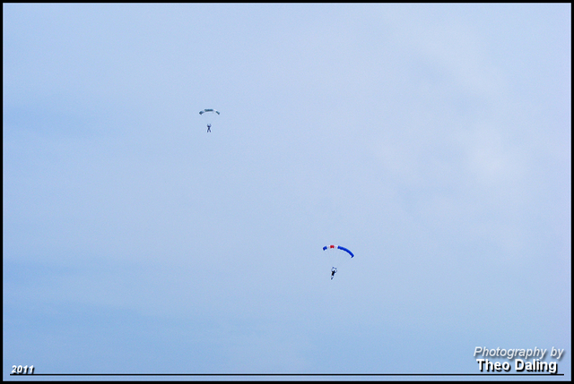 parachutisten  Texel Dagje Texel 21-8-2011