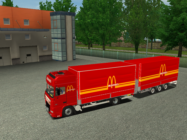 ets Daf XF McDonalds+Trailer 2 ETS COMBO'S