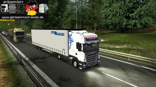 gts Scania + Trailer Lowdeck combo skin by mjaym  ETS & GTS