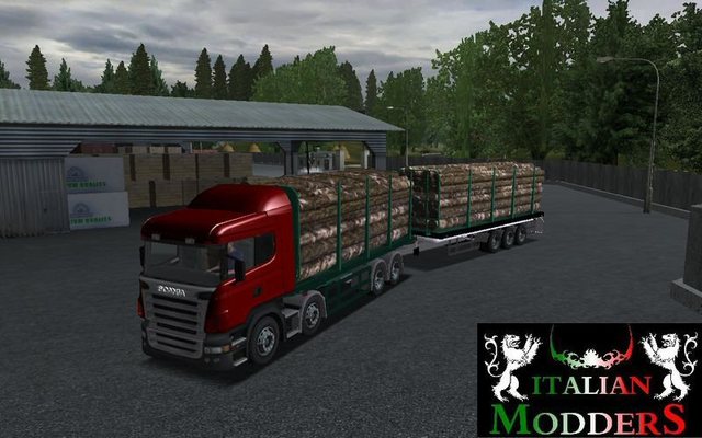 gts Scania 8x4 + Tandem Boomvervoer scandinavian c  ETS & GTS