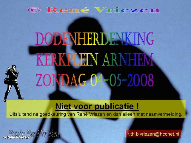  René Vriezen 2008-05-04 #0000 Dodenherdenking Kerkplein Arnhem zondag 4 mei 2008