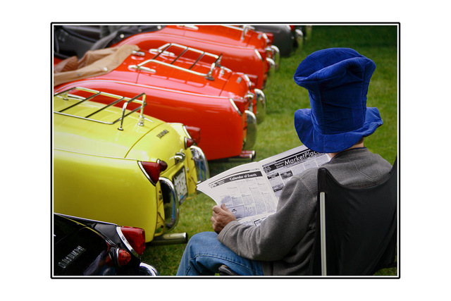 blue hat Automobile