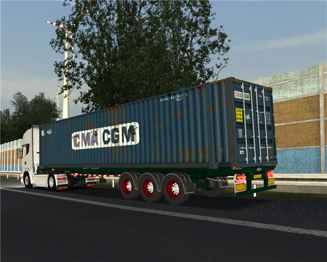gts Pacton Containertrailer 45 voet GTS TRAILERS