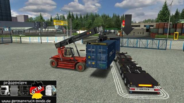 gts Sommer Containertrailer 1x20 ets-gts by Mjaym  GTS TRAILERS