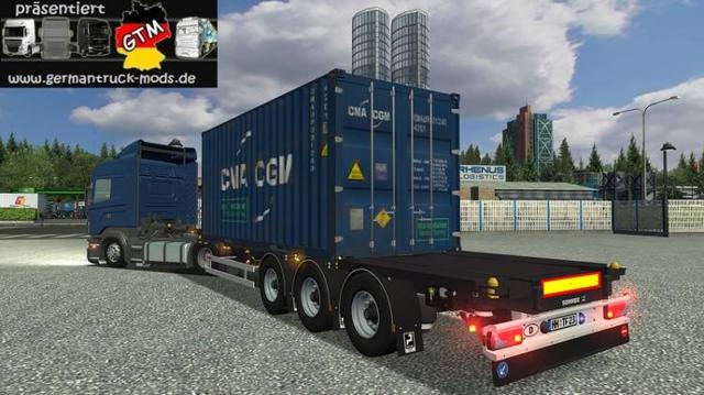 gts Sommer Containertrailer 1x20 ets-gts by Mjaym GTS TRAILERS