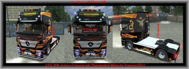 ats gts Mercedes Actros Thunderbird by Transrar ve GTS TRUCK'S