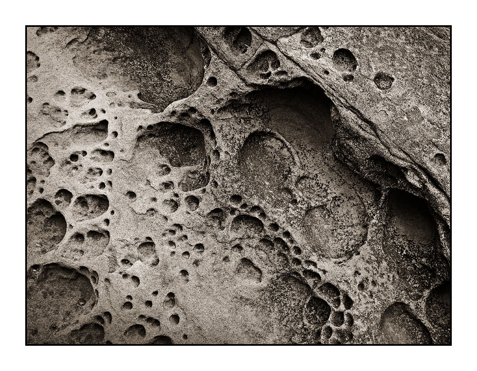 SaltSpring Rocks Black & White and Sepia