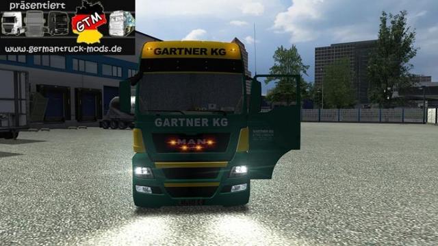 gts MAN TGX + interieur + Trailer GARTNER KG ByPau GTS COMBO'S