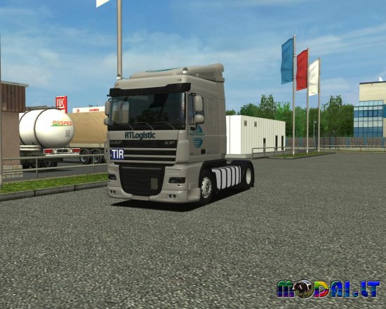 ets Daf Xf 105 + interieur RTLogistic verv sc C ETS TRUCK'S