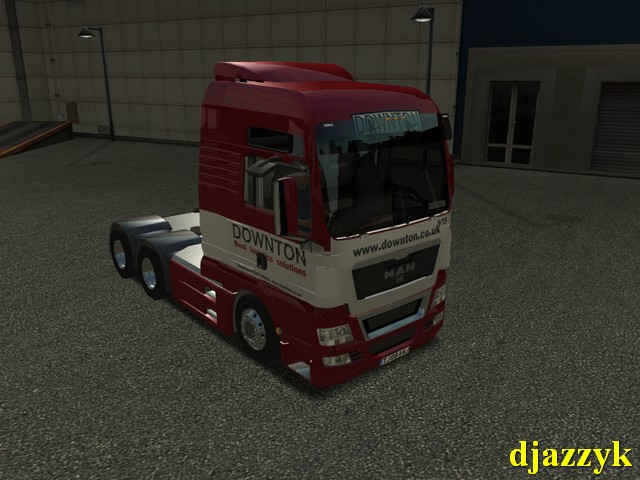 ukts MAN TGX 6x4 Downton skin by Djazzyk GTS TRUCK'S