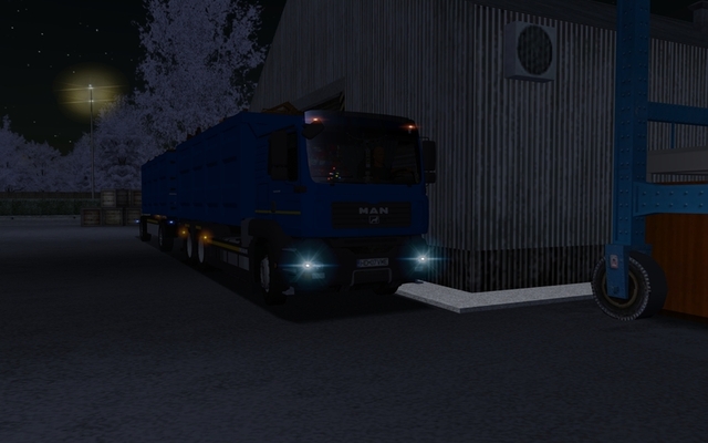 ets Man TGA 28 430 BDF + Aanhanger+ interieur PALI ETS TRUCK'S