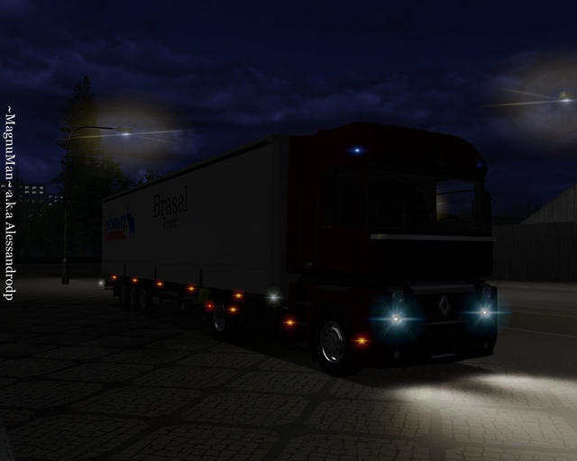 ets Renault Magnum III + New Schmitz trailer CARGO ETS COMBO'S