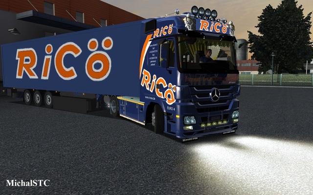 gts Mercedes Actros + Kogel trailer RICO verv mb B GTS COMBO'S